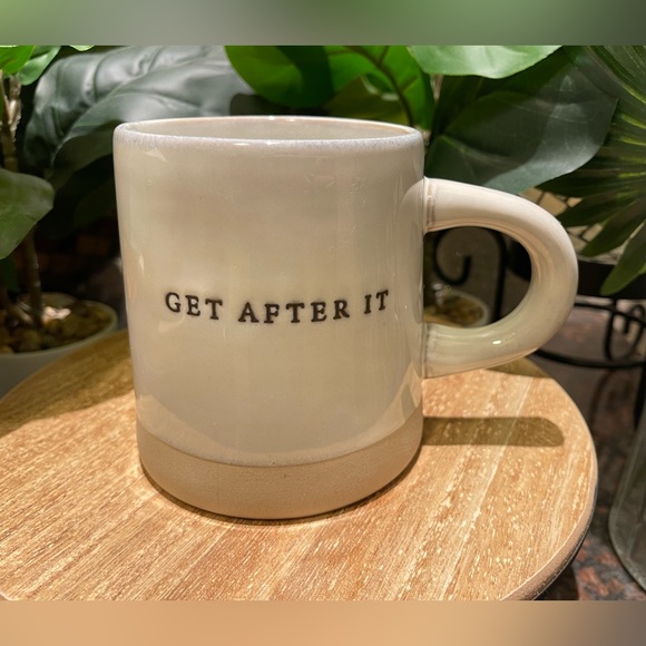 Hearth & Hand Magnolia Stoneware Coffee Mug ‘Get After It’ - Picture 11 of 11